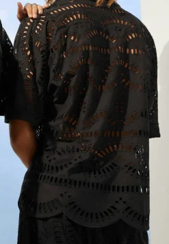New - Isma Blouse - Black Samoa Coverups | Blouses