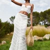 Outlet - Long Skirt Oumary - Natural White Long Skirts