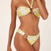 Hot - Amulet Bandeau - Golden Print Bikini