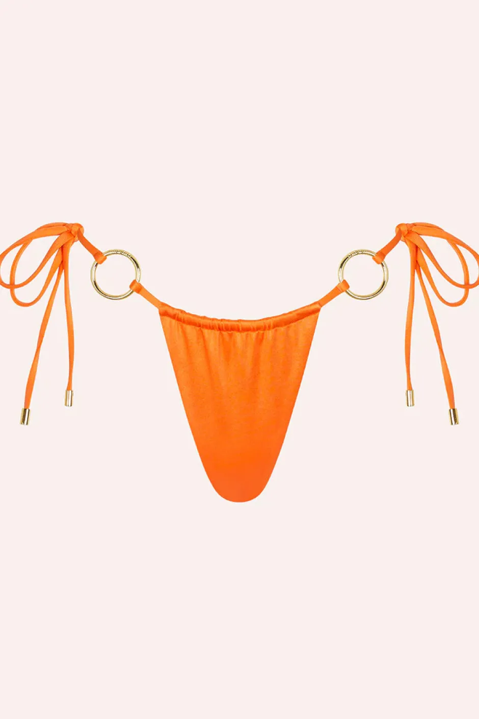 Discount - Cove String Bottoms - Orange Bikini