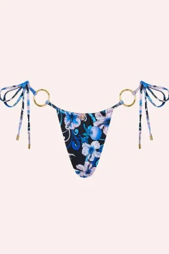 New - Cove String Bottoms - Hibiscus Blue Bikini