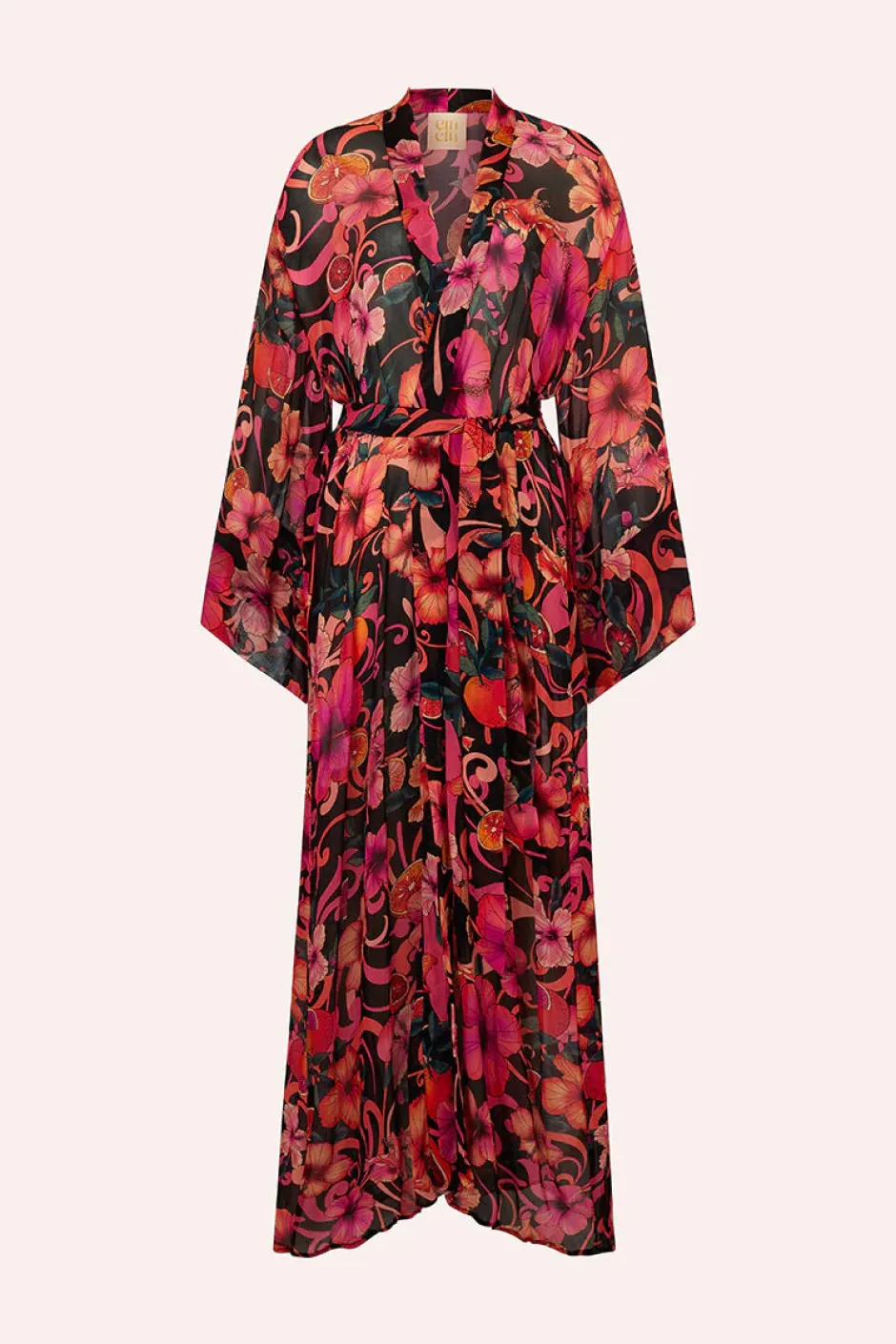 Clearance - Fortune Robe - Hibiscus Pink Coverups
