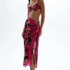 Fashion - Long Silky Scarf - Hibiscus Pink Coverups