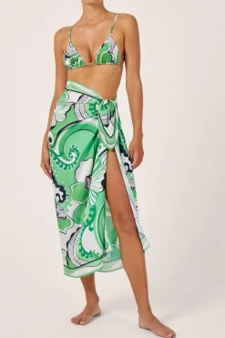 New - Long Silky Scarf - Fern Coverups | Long Skirts