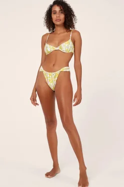 Online - Marina Bikini Bottom - Golden Print Bikini