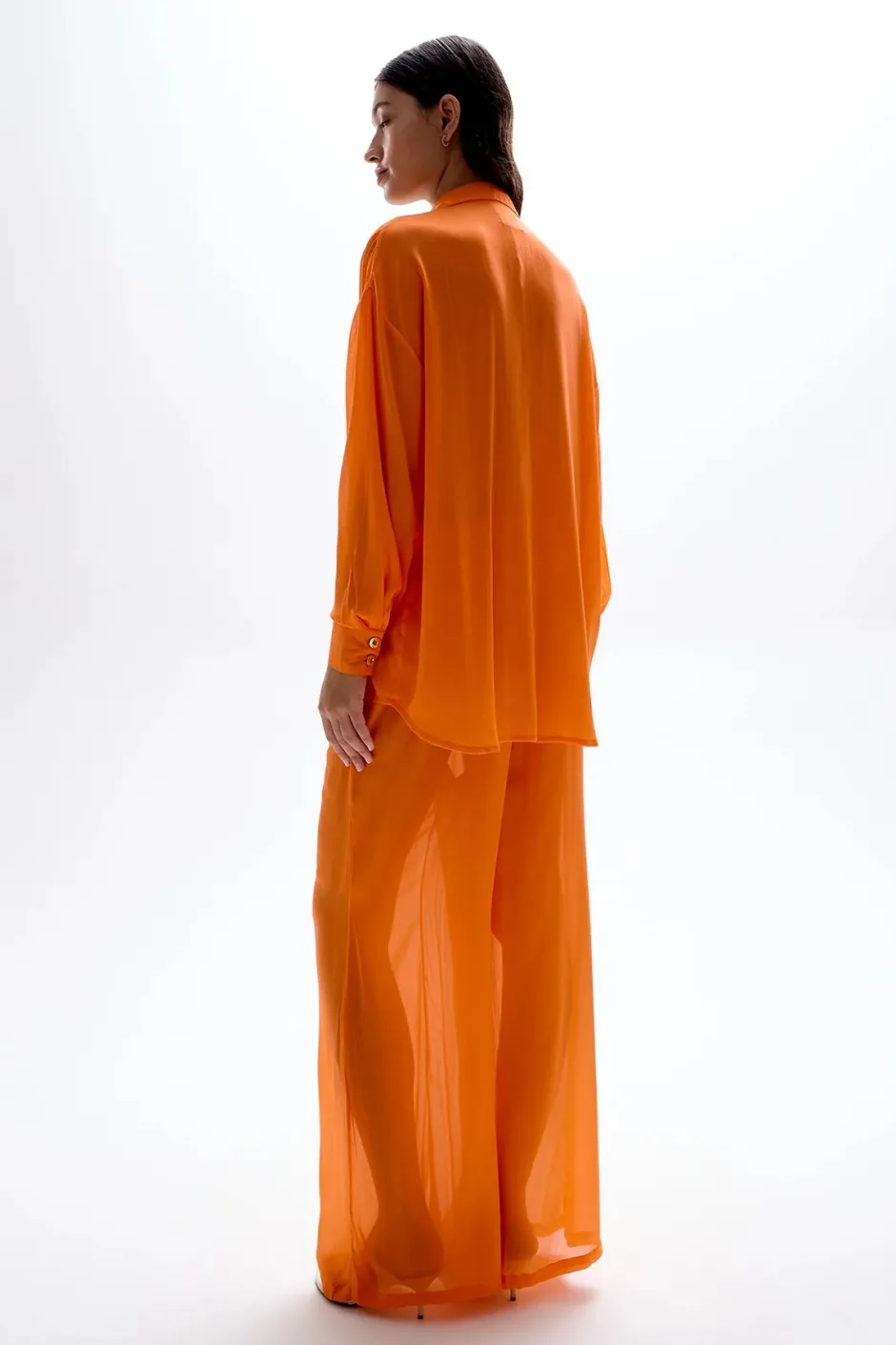 Online - Mission Shirred Pants - Orange Coverups | Pants