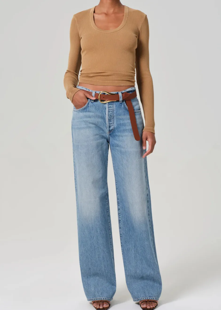 Fashion - Annina High Rise Wide Leg 33" - Meuse High-Rise | Denim