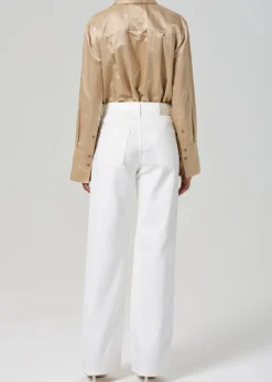 Sale - Annina High Rise Wide Leg 33" - Soft White High-Rise | Denim