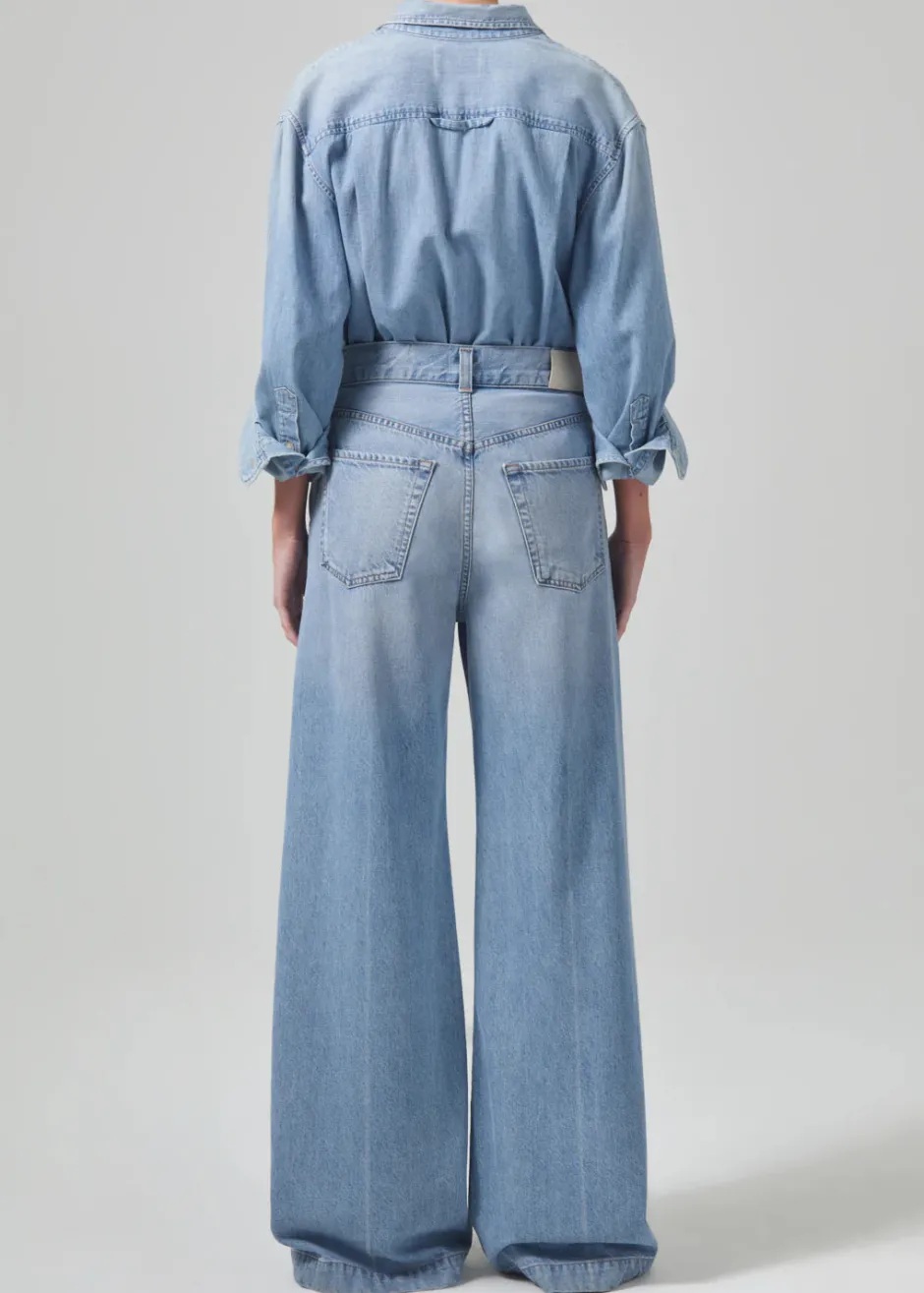 Sale - Beverly Trouser - Lune Flare | Denim