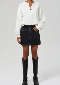 Clearance - Brita Mini Skirt - Meteorite Mini Skirts