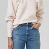 Online - Cascade Sleeve Sweatshirt - Mother of Pearl Sweaters & Knits