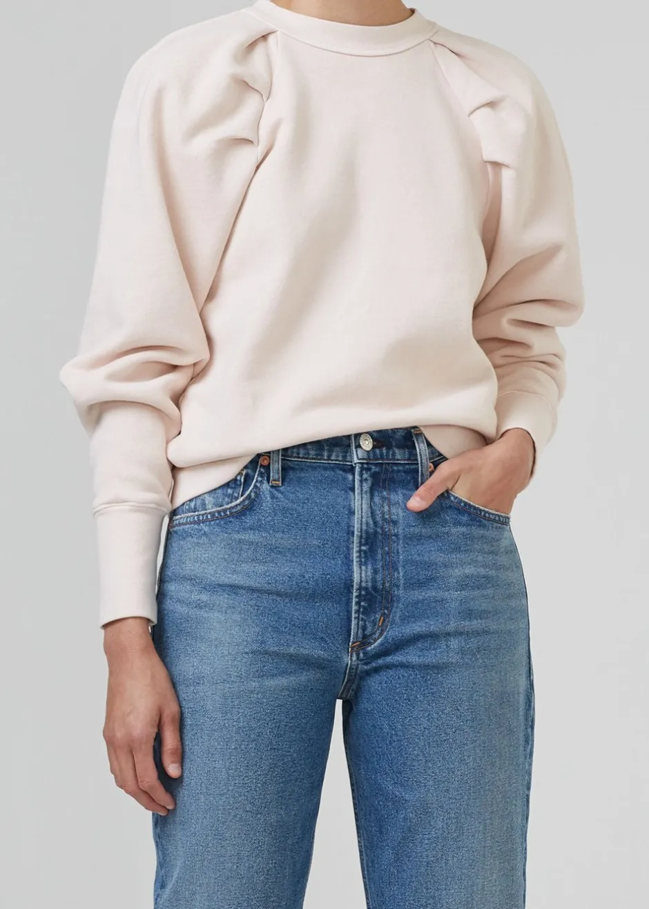 Online - Cascade Sleeve Sweatshirt - Mother of Pearl Sweaters & Knits