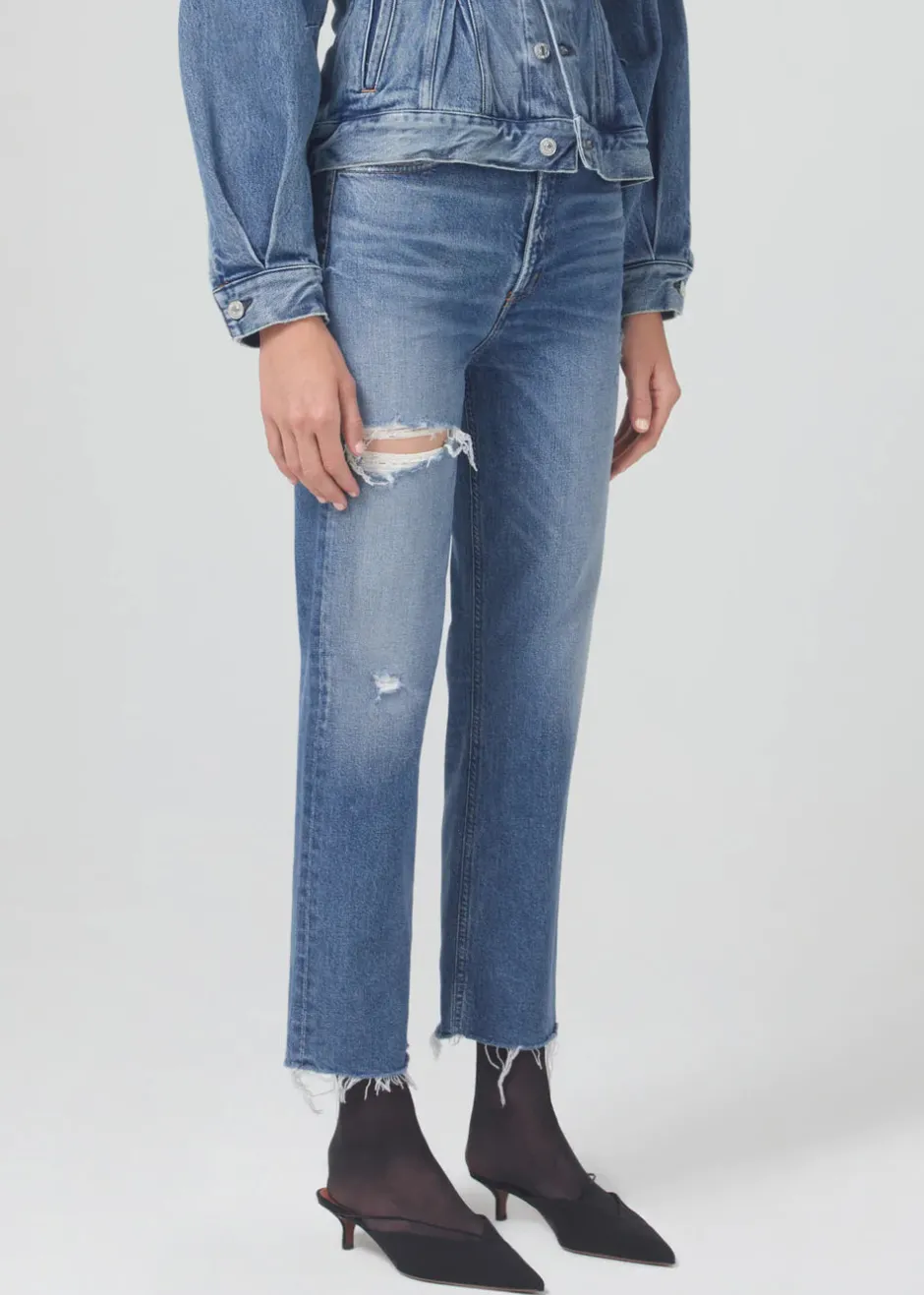 Online - Daphne Crop High Rise Stovepipe - Arthouse Denim | All Denim