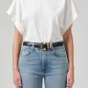 New - Fiora Origami Tee - Pashmina Crop Tops
