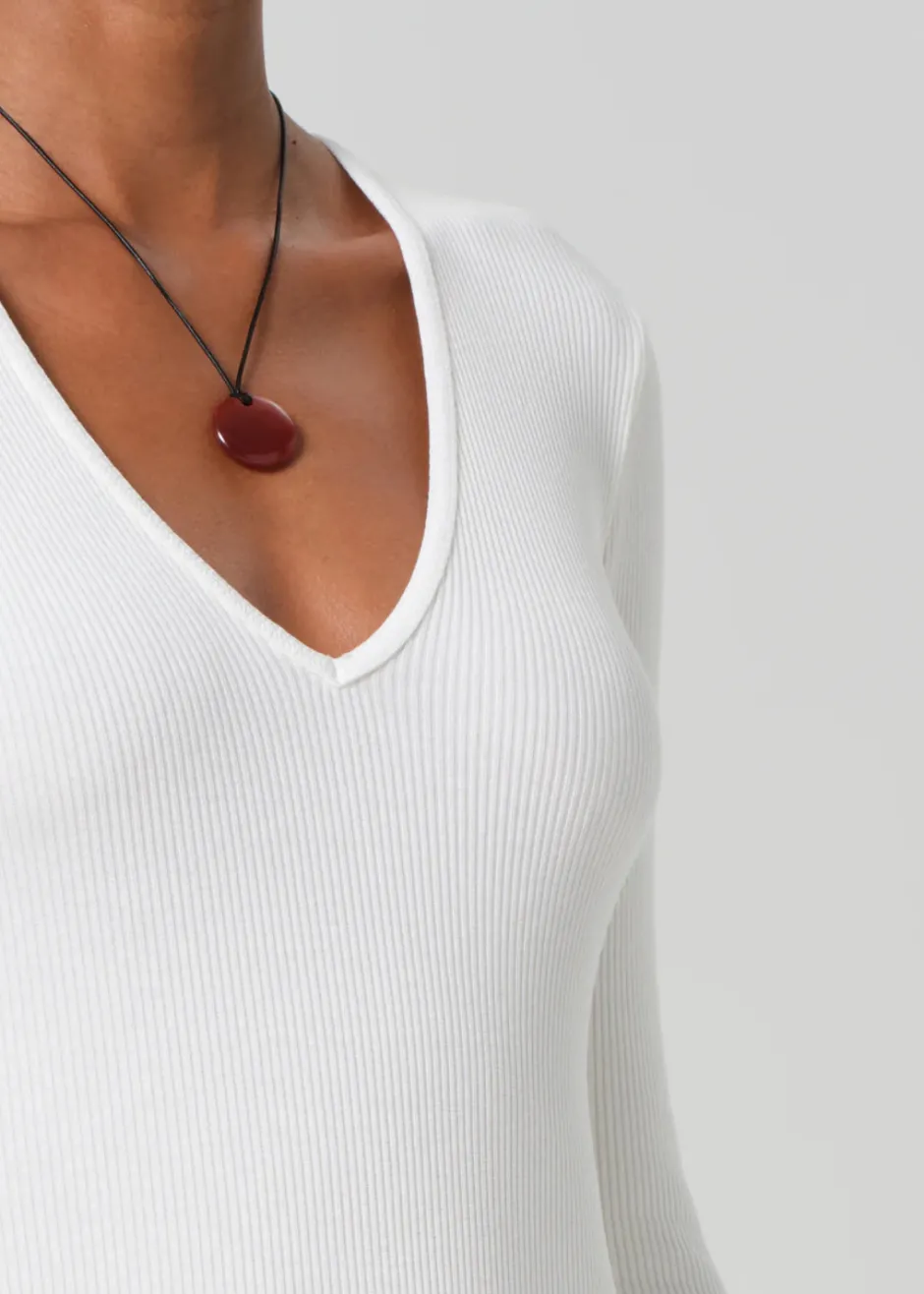 New - Helsa Deep v Bodysuit - Pashmina Bodysuits
