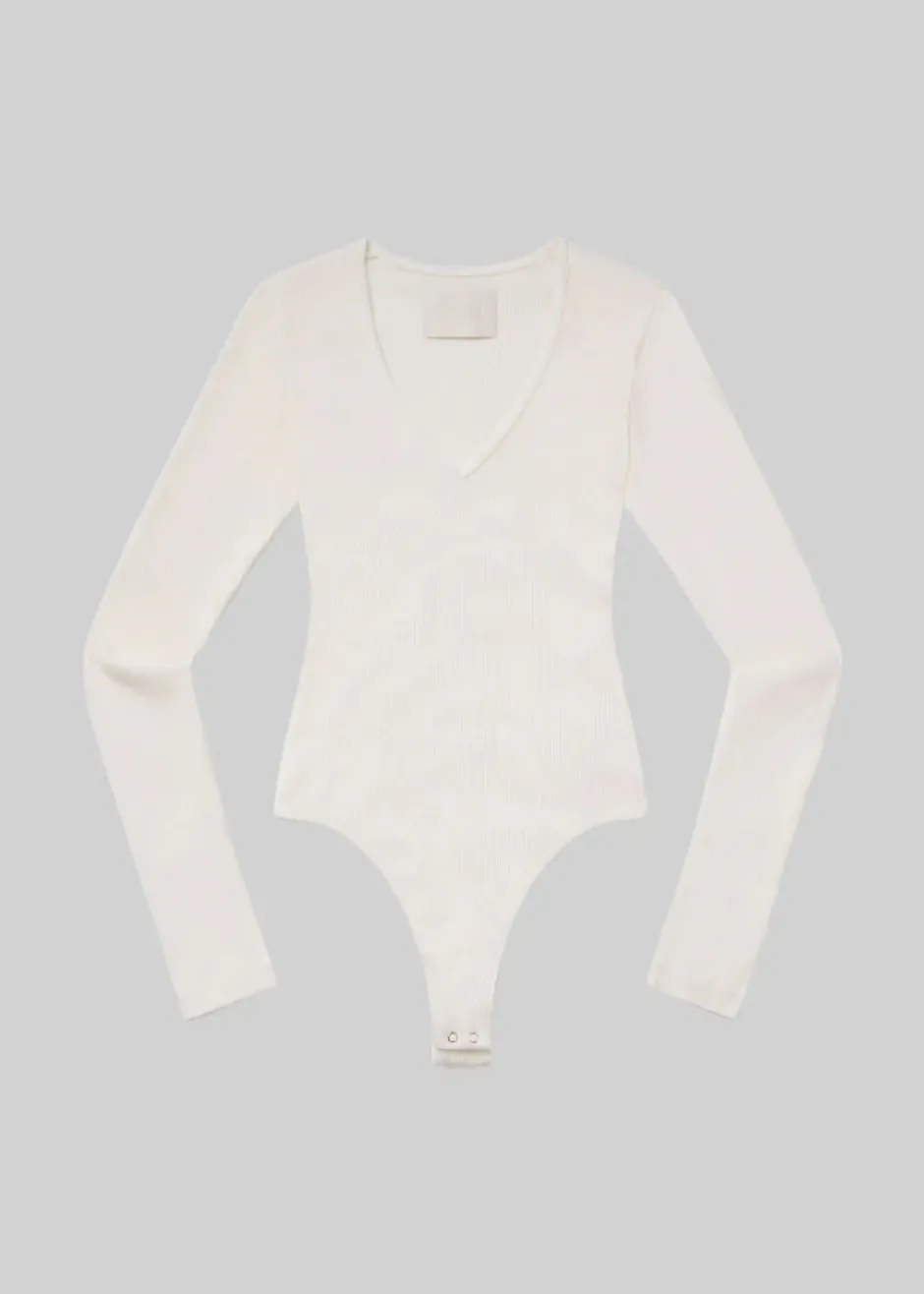 New - Helsa Deep v Bodysuit - Pashmina Bodysuits
