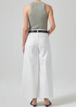 Online - Lyra Crop Wide Leg - White Flare | Crop