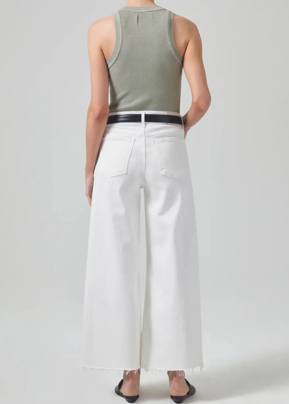 Online - Lyra Crop Wide Leg - White Flare | Crop