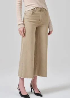 Outlet - Lyra Wide Leg Crop - Porcini Flare | Crop