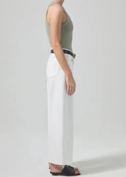 Online - Lyra Crop Wide Leg - White Flare | Crop