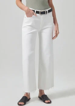 Online - Lyra Crop Wide Leg - White Flare | Crop