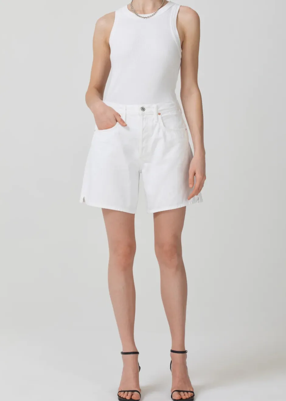 Clearance - Marlow Long Short - Polish Shorts | Denim