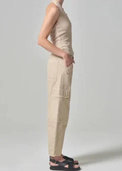 Online - Marcelle Low Slung Easy Cargo - Taos Sand Pants