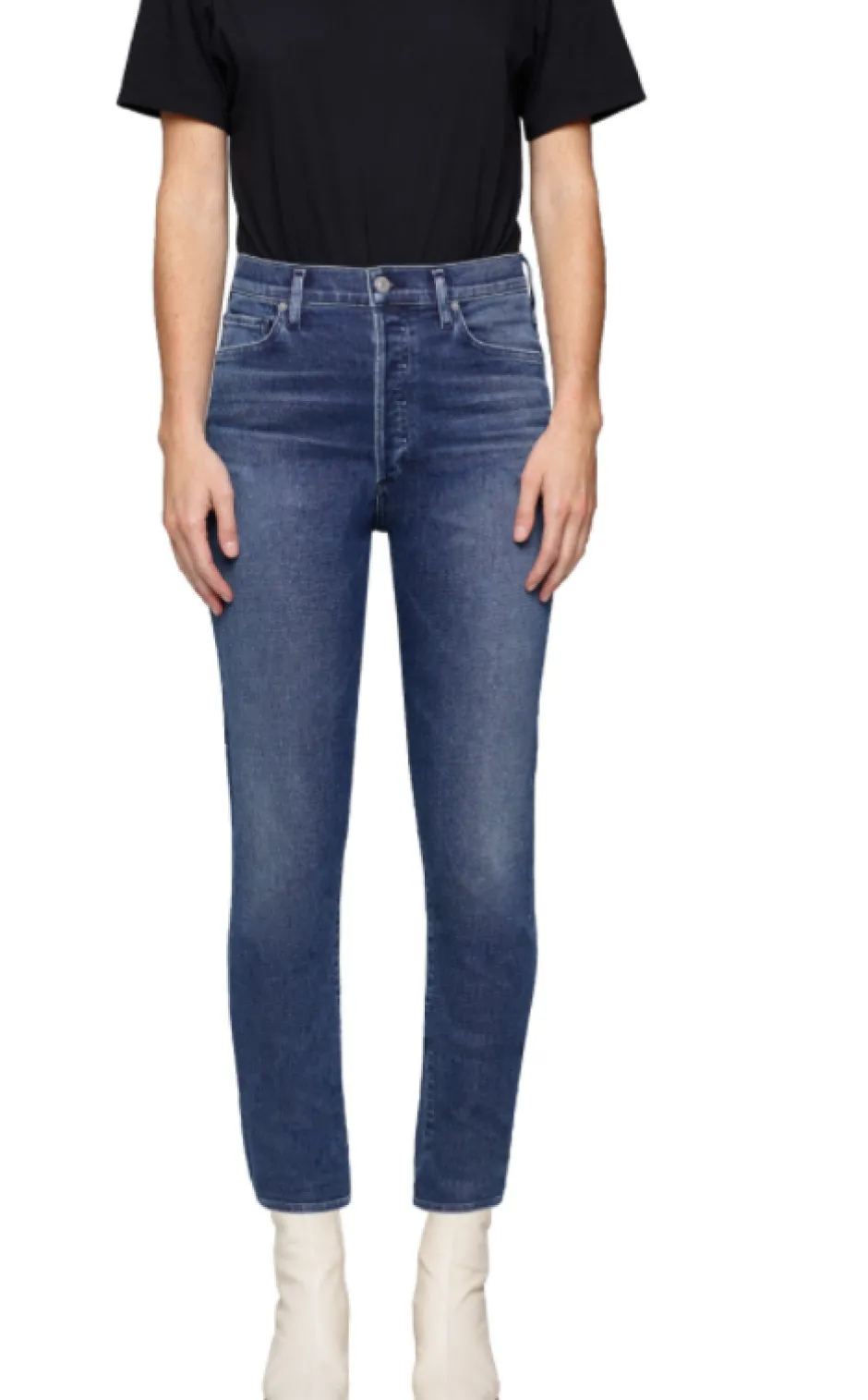 Sale - Olivia Ankle High Rise Slim - Rosetta Denim | All Denim
