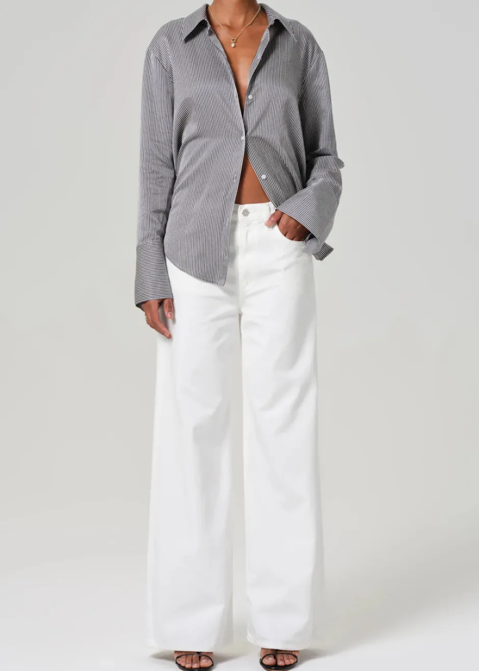 Outlet - Paloma Baggy - Soft White Denim | All Denim