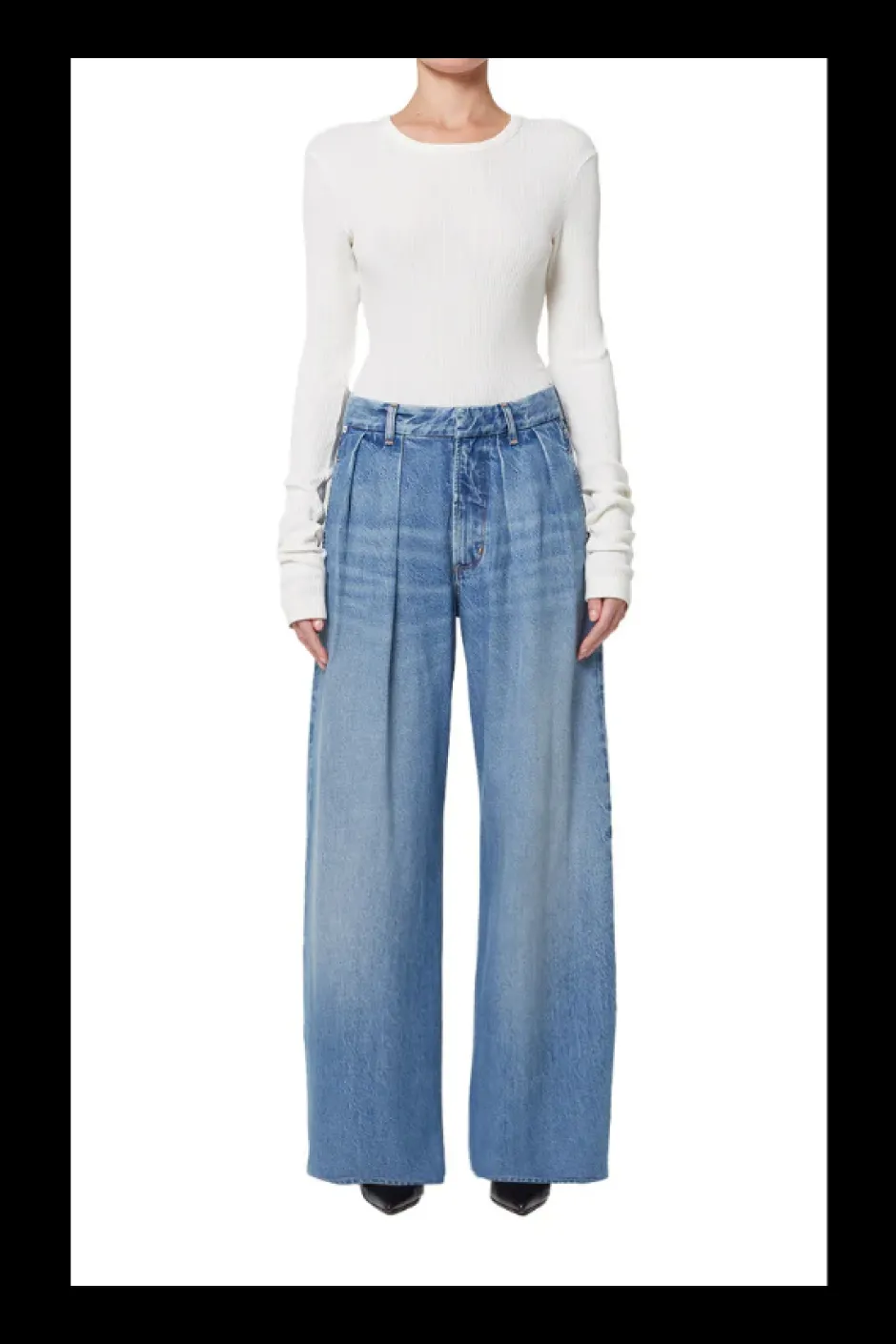New - Petra Pleated Trouser - Nensi Pants | Denim