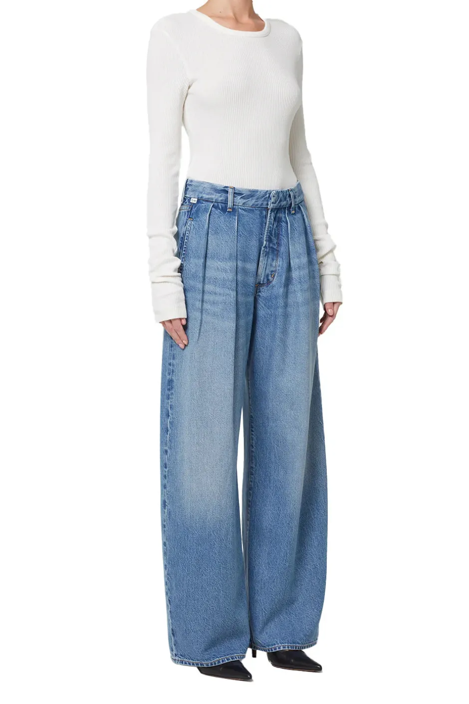 New - Petra Pleated Trouser - Nensi Pants | Denim