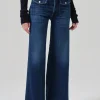 Hot - Raven Patch Pocket Wide Leg Jean - Regency Pants | Denim