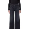 Sale - Raven Patch Pocket Wide Leg Jean - Medallion Pants | Denim