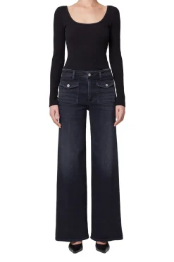 Sale - Raven Patch Pocket Wide Leg Jean - Medallion Pants | Denim