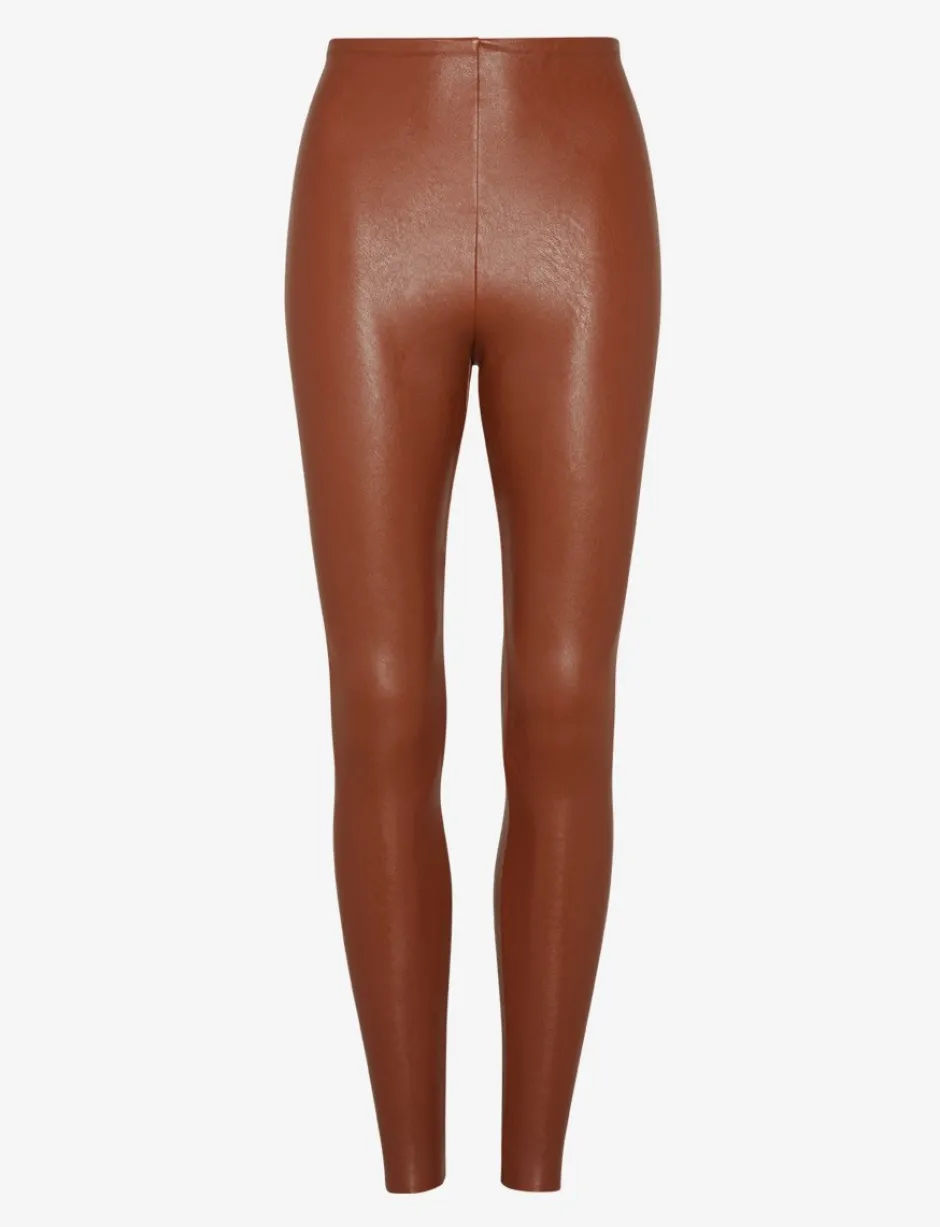 Hot - Faux Leather Leggings In Multiple Colors Pants