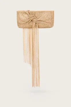 Best - Bandu Mini Rhinestone Clutch - Champagne Handbags