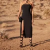 Fashion - Castila Dress - Black Dresses | Midi