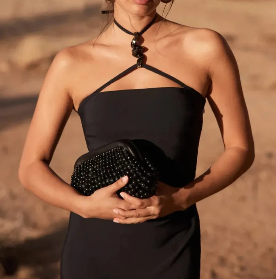 Fashion - Castila Dress - Black Dresses | Midi