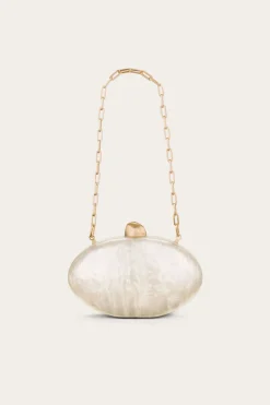 Outlet - Eviana Clutch - Ivory Handbags