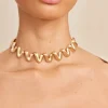 Best - Maddie Choker - Brushed Brass Jewelry