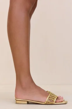 Outlet - Maya Sandal - Brass Shoes