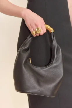 Clearance - Meerah Top Handle - Black Handbags