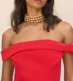 Hot - Nora Chocker - Gold Foiled Wood Jewelry