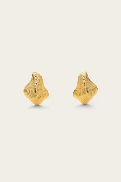 Sale - Relic Earring - Shiny Brass Jewelry