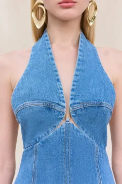 Outlet - Rumi Dress - Medium Stone Wash Mini Dresses | Dresses