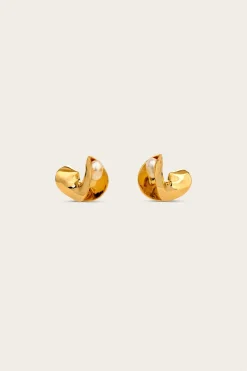 Clearance - Shira Earring - Shiny Brass Jewelry