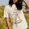 Outlet - David Bowie 1973 Weekend Tee - Vintage White Graphic Tees