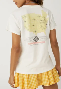Clearance - David Bowie 1967 Tour Tee - Vintage White Graphic Tees