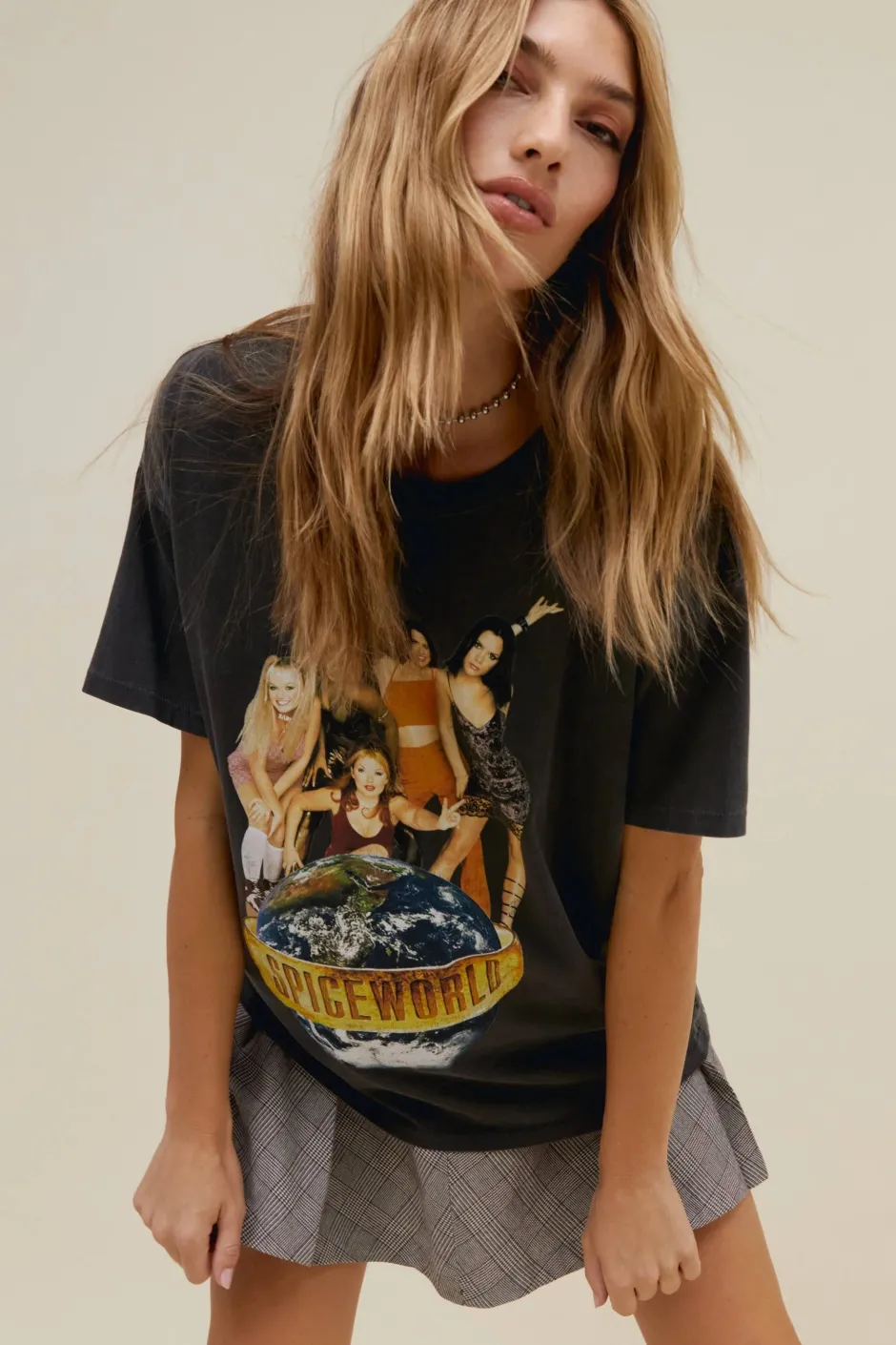 Outlet - Spice Girls Spiceworld Merch Tee - Pigment Black Graphic Tees
