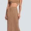 Fashion - Alexia Skirt - Gold Shimmer Long Skirts